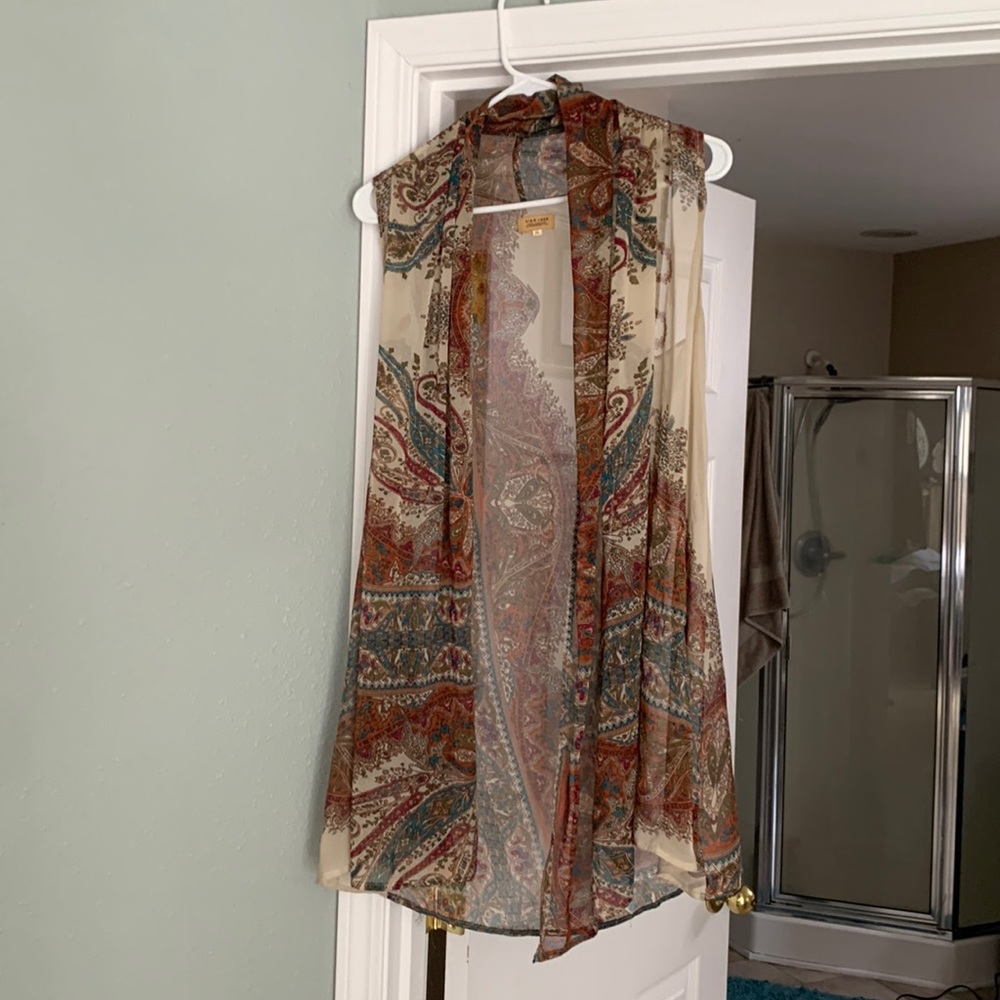 Boho flowy vest